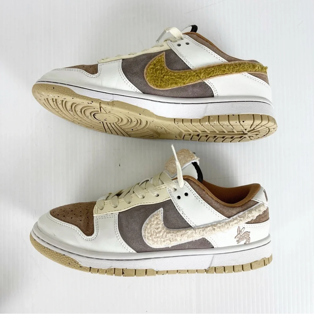 Nike Dunk Low Year of the Rabbit Fossil Stone Athletic Sneakers Shoes